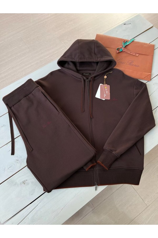 Спортивный костюм Loro Piana Premium signature logo - Brown