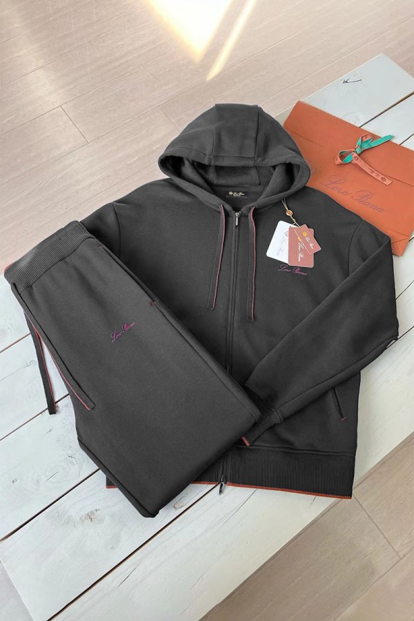 Спортивный костюм Loro Piana Premium signature logo - Grey