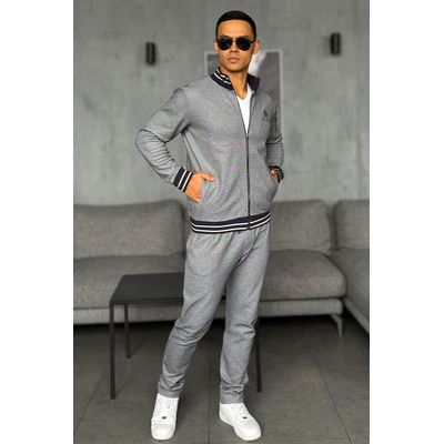 Спортивный костюм Loro Piana logo-embroidered - Blue / Grey
