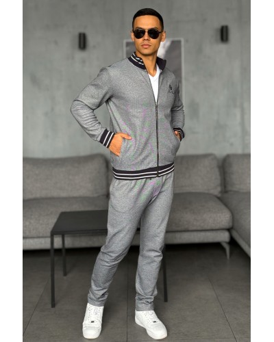 Спортивный костюм Loro Piana logo-embroidered - Blue / Grey