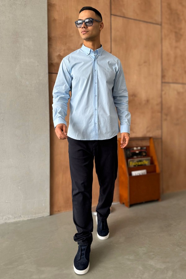 Мужские брюки Loro Piana тёмно-синего цвета