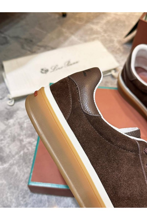 Мужские замшевые кроссовки Loro Piana Tennis Walk