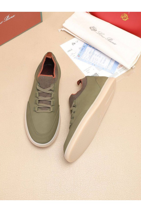 Мужские кроссовки Loro Piana Soho Walk - Khaki