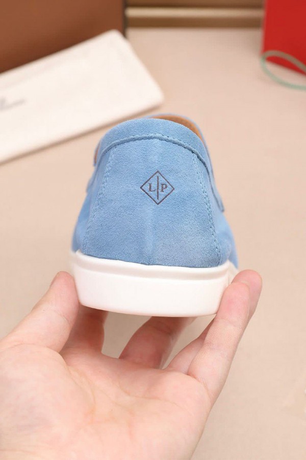 Мужские замшевые лоферы Loro Piana Summer Walk