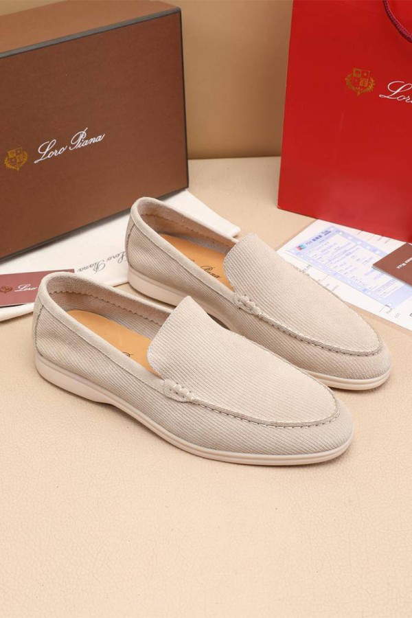 Мужские лоферы Loro Piana Summer Walk - Beige