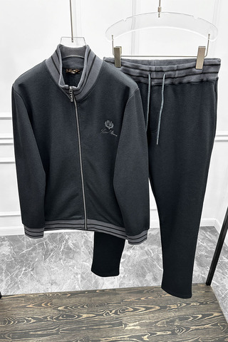 Спортивный костюм Loro Piana logo-embroidered - Black