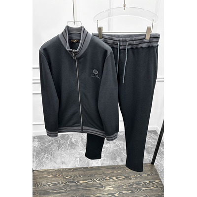 Спортивный костюм Loro Piana logo-embroidered - Black