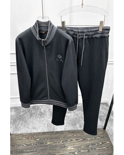 Спортивный костюм Loro Piana logo-embroidered - Black