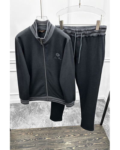 Спортивный костюм Loro Piana logo-embroidered - Black