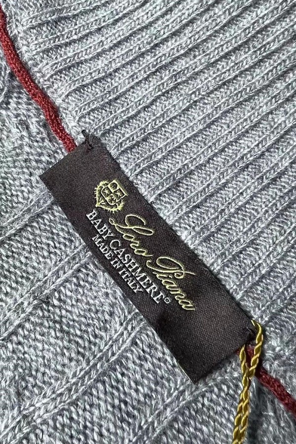 Кашемировый свитер Loro Piana Premium zip-neck - Grey