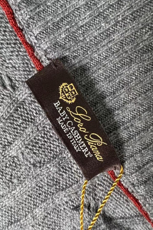 Кашемировый свитер Loro Piana Premium zip-neck - Dark Grey