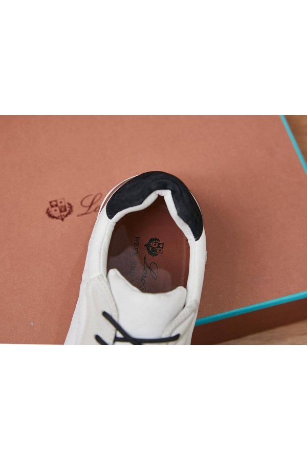 Замшевые кроссовки Loro Piana Week End Walk - White