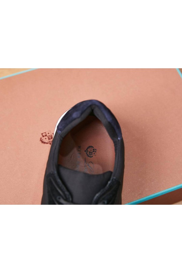 Замшевые кроссовки Loro Piana Week End Walk - Black