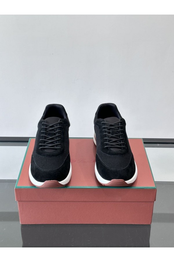 Мужские кроссовки Loro Piana Week End Walk - Black