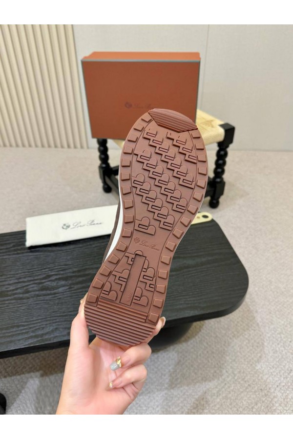 Мужские кроссовки Loro Piana Week End Walk - Brown