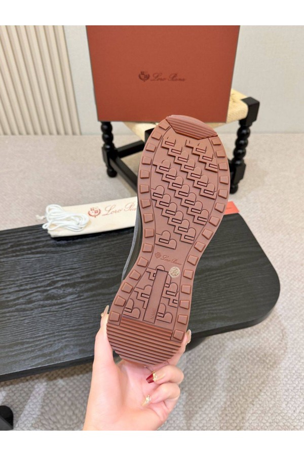 Мужские кроссовки Loro Piana Week End Walk - Black