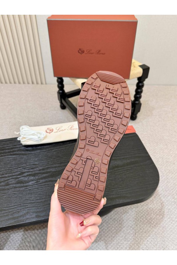 Мужские кроссовки Loro Piana Week End Walk - Grey