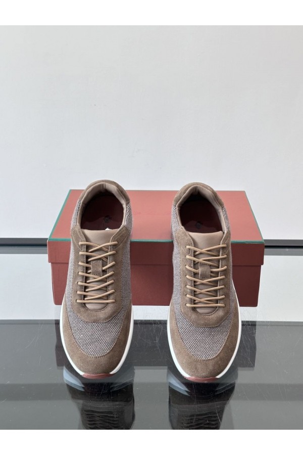 Мужские кроссовки Loro Piana Week End Walk - Brown