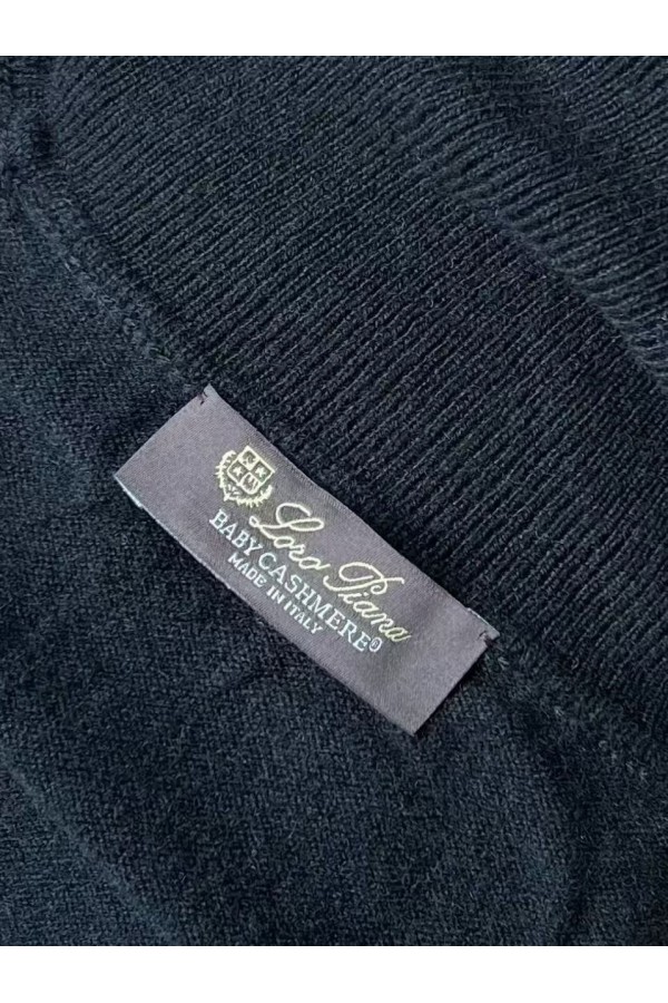 Мужская водолазка Loro Piana Premium - Black