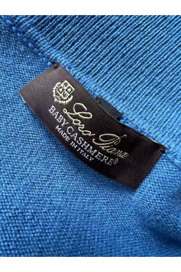 Мужская водолазка Loro Piana Premium - Lake Blue