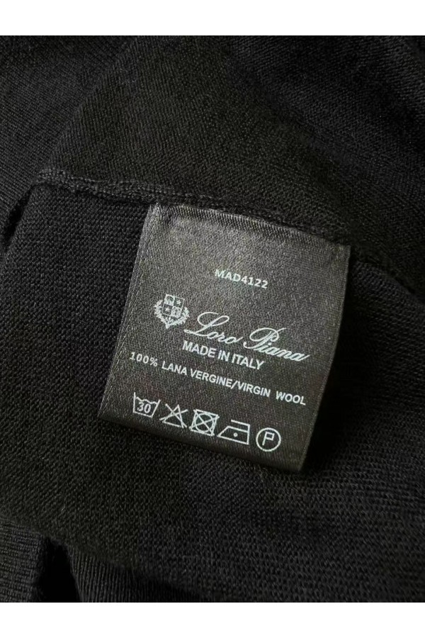 Поло с длинным рукавом Loro Piana Premium - Black