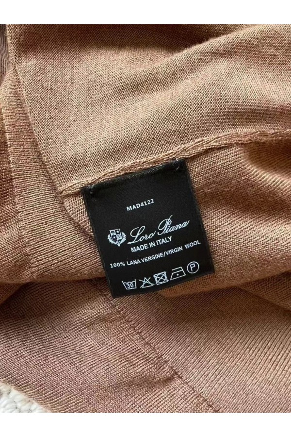 Поло с длинным рукавом Loro Piana Premium - Caramel
