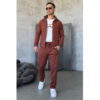 Мужской спортивный костюм Loro Piana monogram - Brown