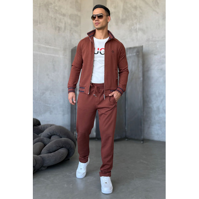 Мужской спортивный костюм Loro Piana monogram - Brown