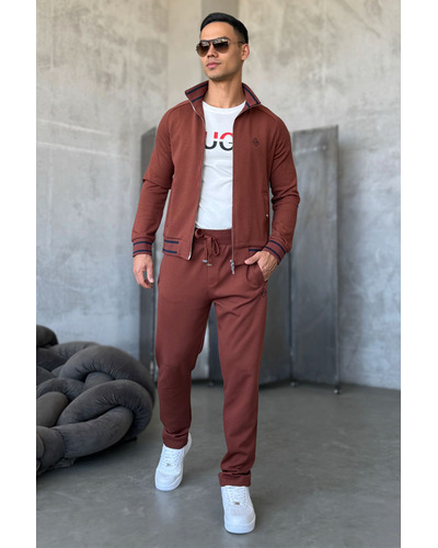 Мужской спортивный костюм Loro Piana monogram - Brown