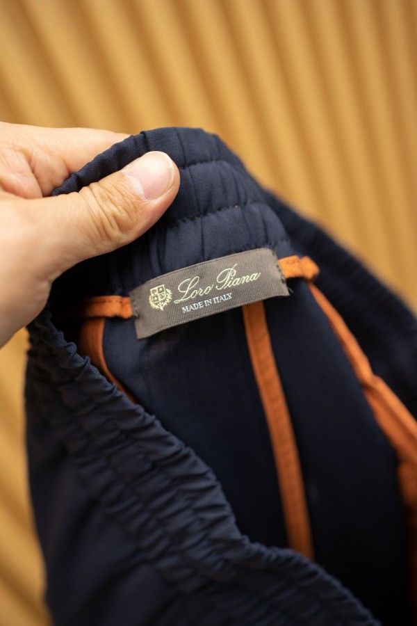 Мужские тёмно-синие штаны Loro Piana Premium