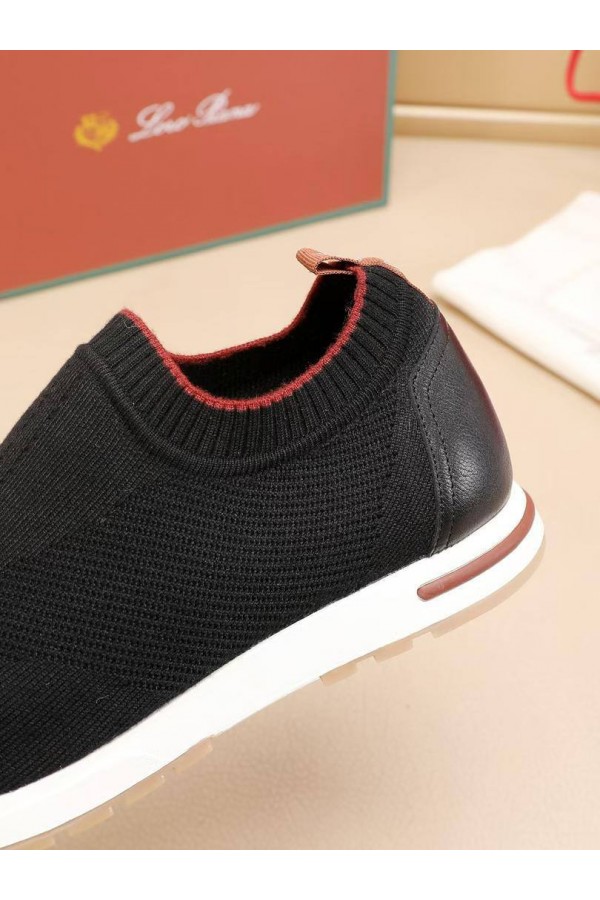 Мужские текстильные кроссовки Loro Piana Lp Flexy Active - Navy