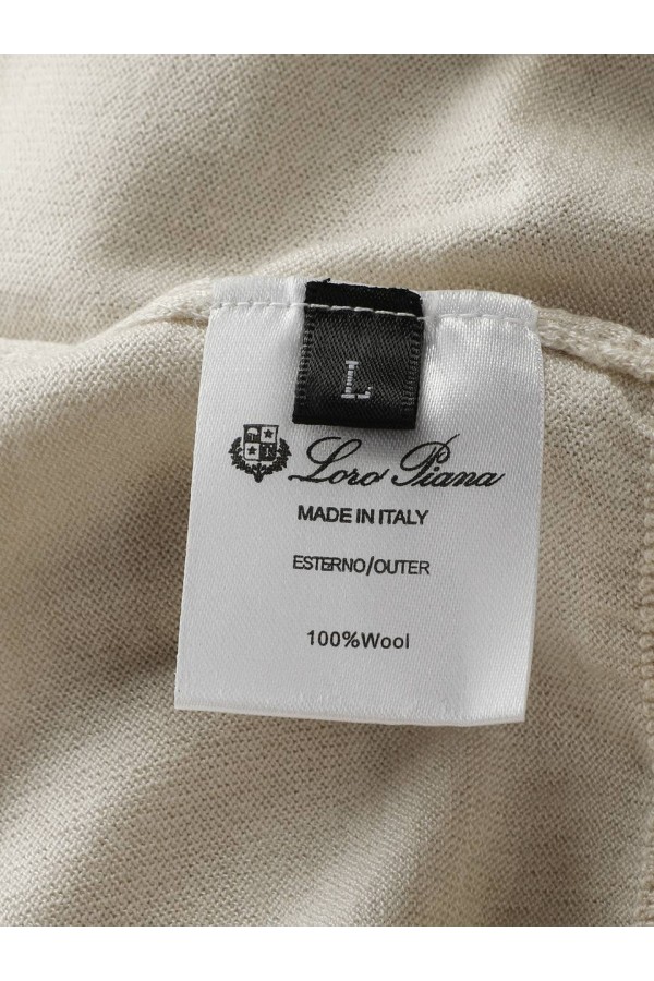 Поло с длинным рукавом Loro Piana premium - Beige