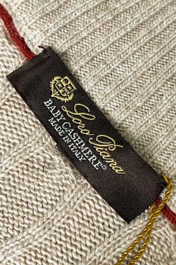 Кашемировый свитер Loro Piana Premium zip-neck - Beige