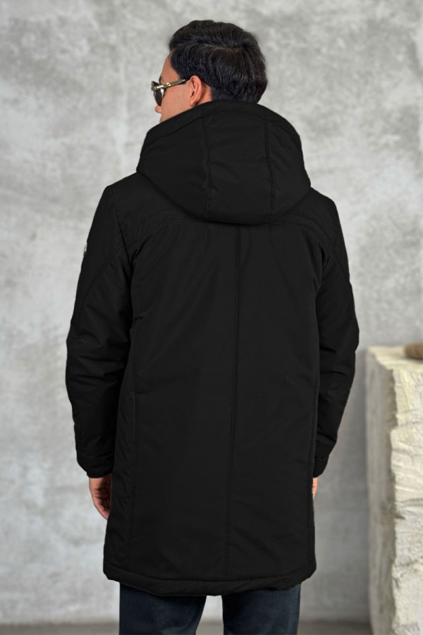 Парка чёрного цвета Loro Piana logo-patch