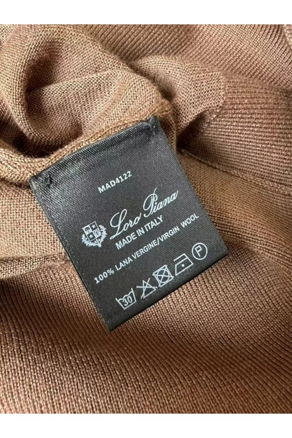 Поло с длинным рукавом Loro Piana Premium - Caramel