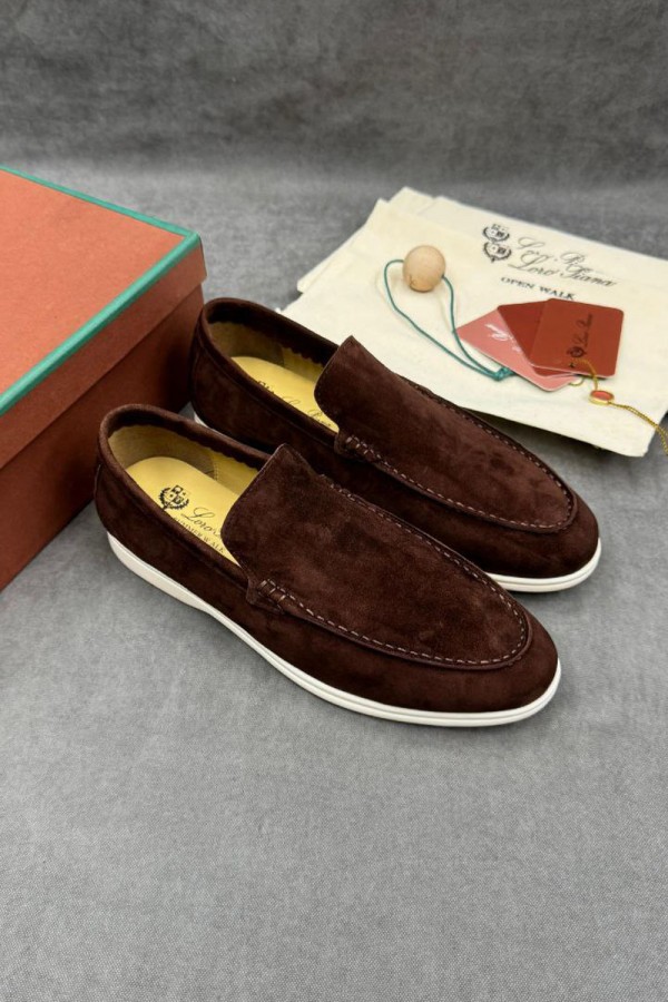 Мужские замшевые лоферы Loro Piana