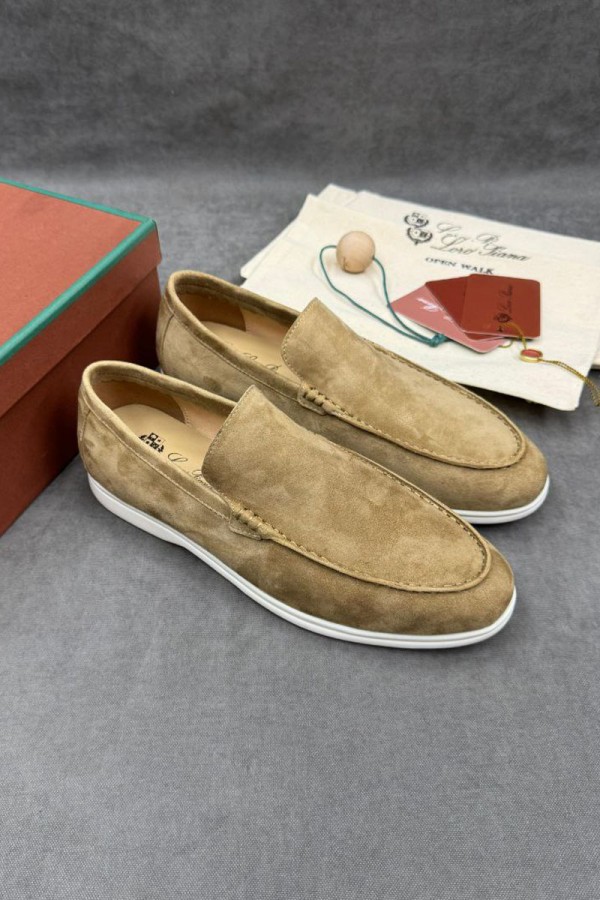 Мужские замшевые лоферы Loro Piana