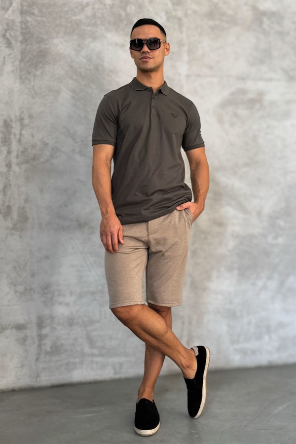 Мужские шорты Loro Piana бежевого цвета