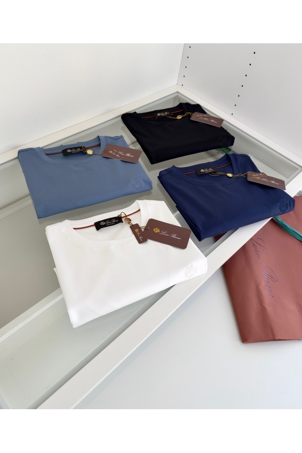 Мужская голубая футболка Loro Piana