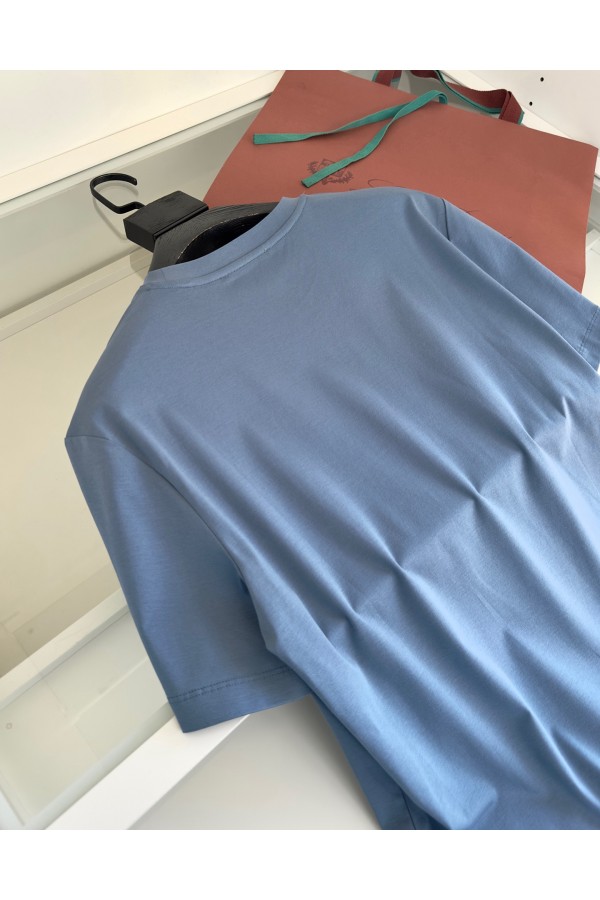 Мужская голубая футболка Loro Piana