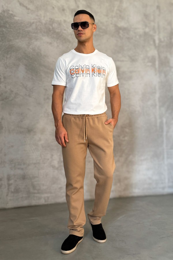 Мужские бежевые штаны Loro Piana