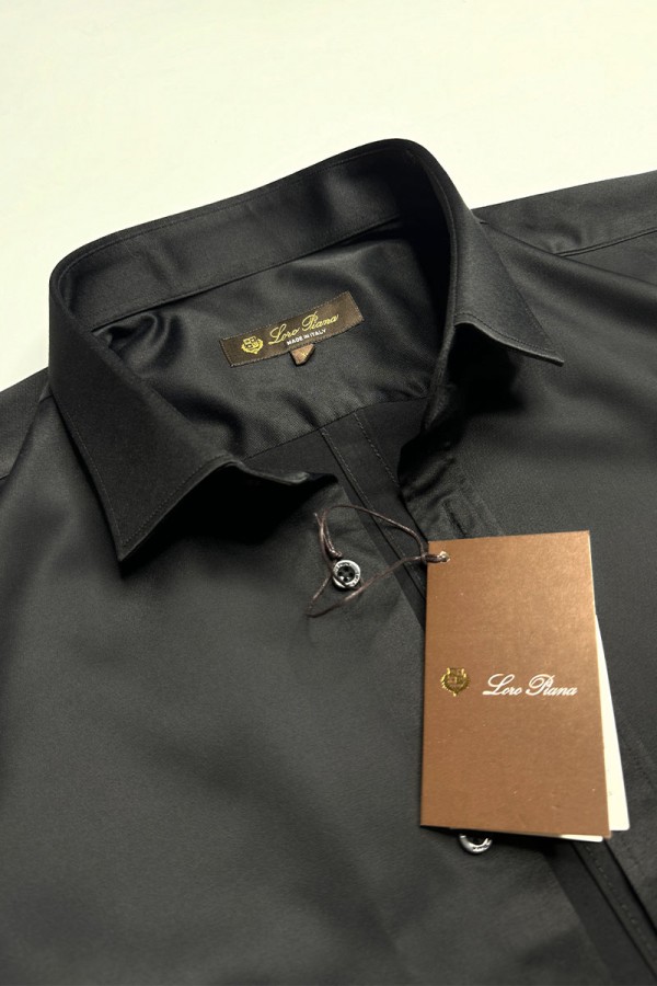 Мужская чёрная рубашка Loro Piana