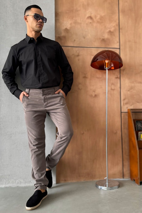 Мужские брюки Loro Piana бежевого цвета