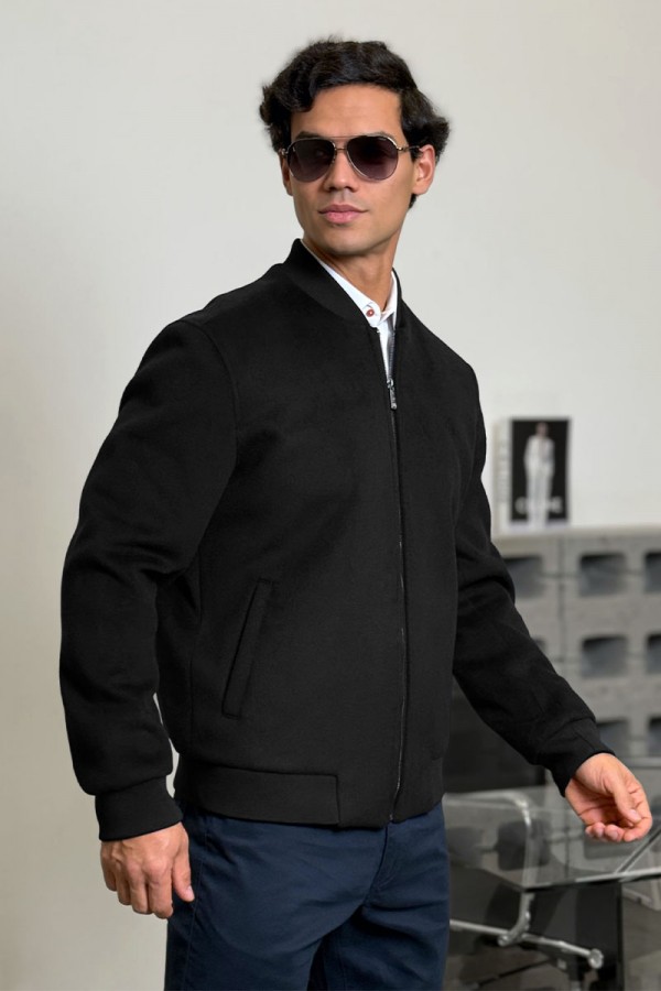 Мужской бомбер Loro Piana чёрного цвета