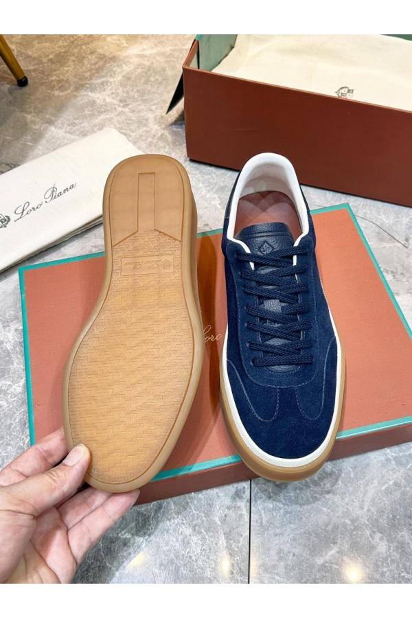 Мужские замшевые кроссовки Loro Piana Tennis Walk
