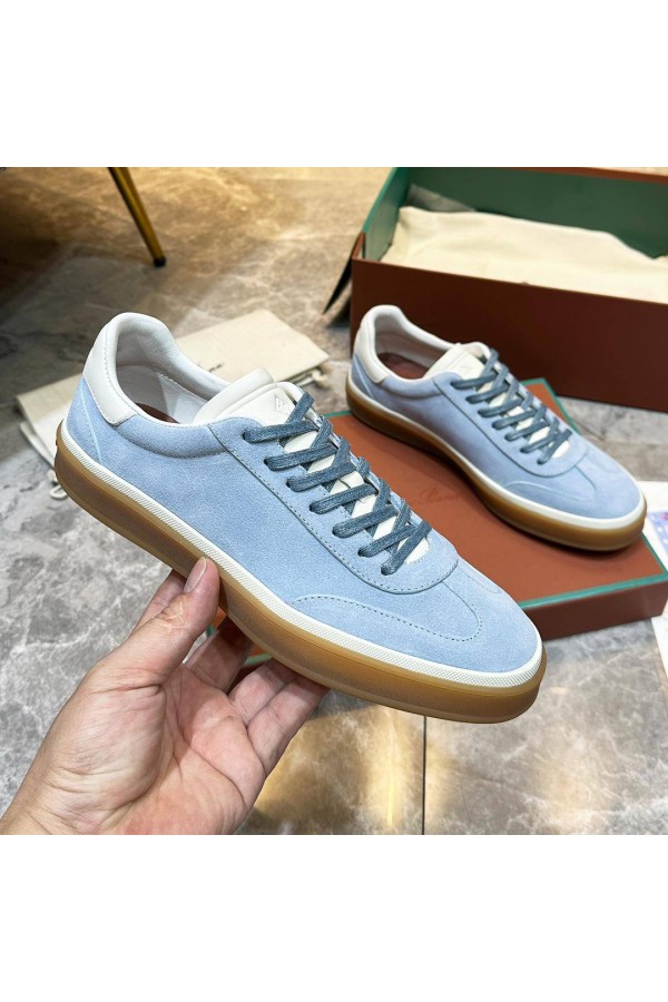 Мужские замшевые кроссовки Loro Piana Tennis Walk