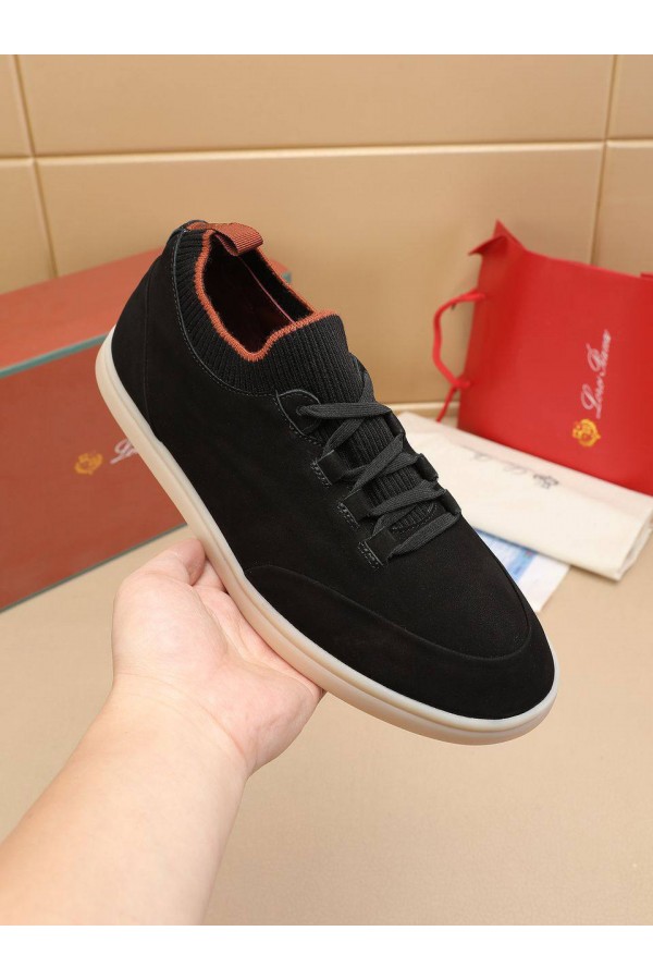 Мужские кроссовки Loro Piana Soho Walk - Black