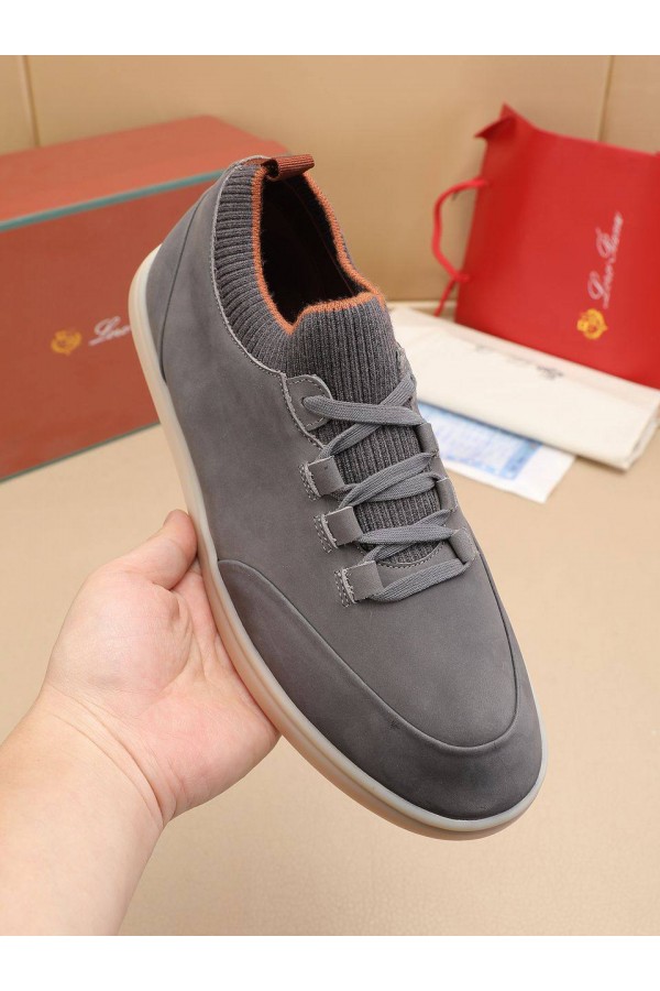 Мужские кроссовки Loro Piana Soho Walk - Grey