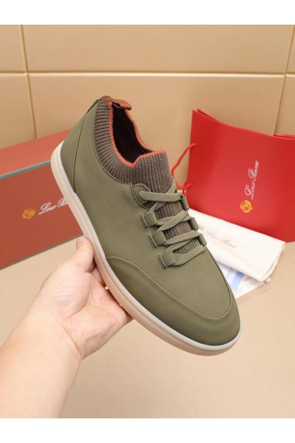 Мужские кроссовки Loro Piana Soho Walk - Khaki