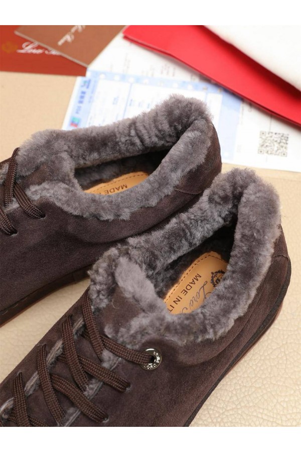 Зимние кроссовки с мехом Loro Piana